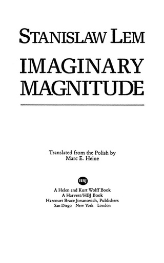 Imaginary Magnitude