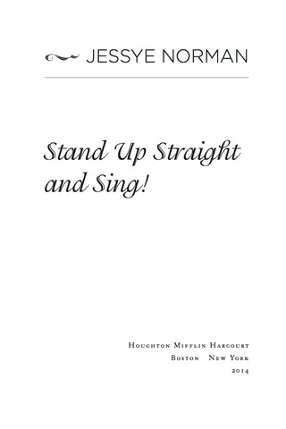 Stand Up Straight and Sing!