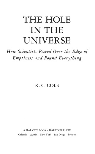 The Hole in the Universe