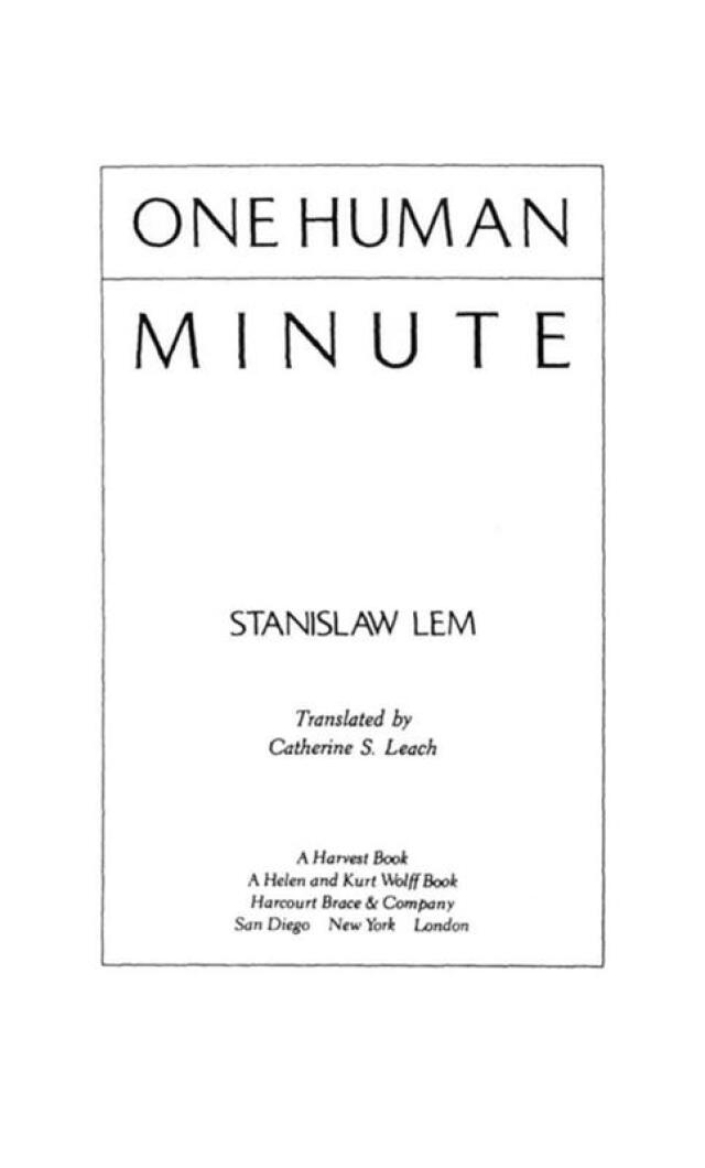 One Human Minute