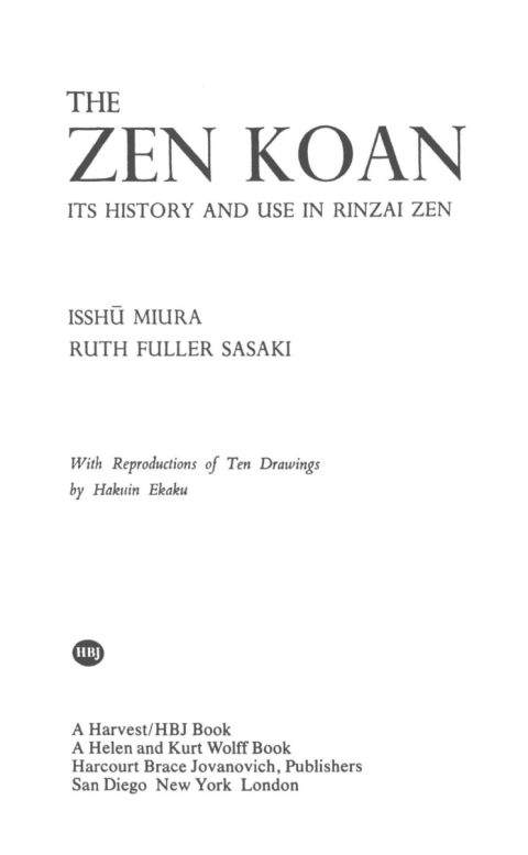 Cover image for book The Zen Koan