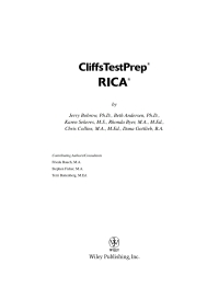 Cliffstestprep Rica Vitalsource