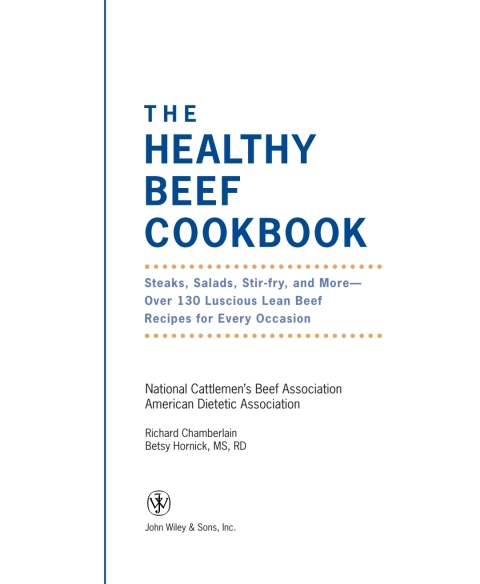 Cover image for book The Healthy Beef Cookbook