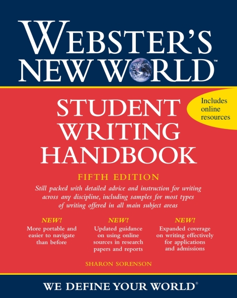 Cover image for book Webster's New World Student Writing Handbook, Fifth Edition