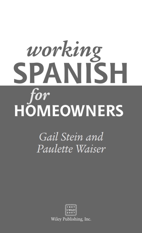 Cover image for book Working Spanish For Homeowners