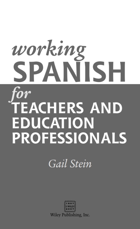 Cover image for book Working Spanish For Teachers And Education Professionals