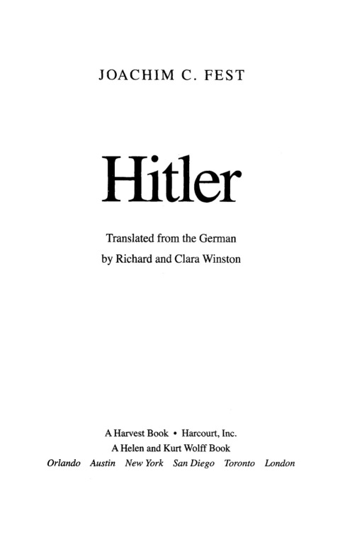 Cover image for book Hitler