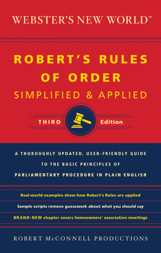 Webster's New World: Robert's Rules of Order