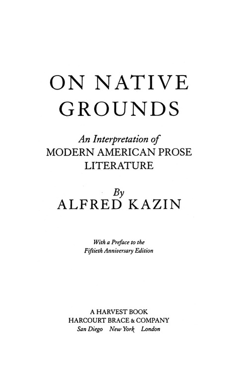 Cover image for book On Native Grounds