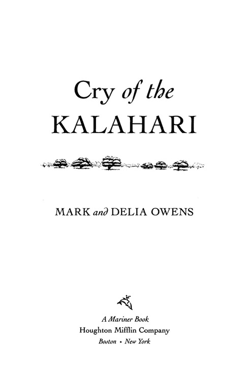 Cover image for book Cry Of The Kalahari