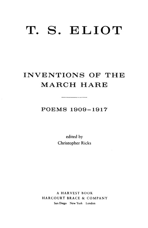 Cover image for book Inventions Of The March Hare