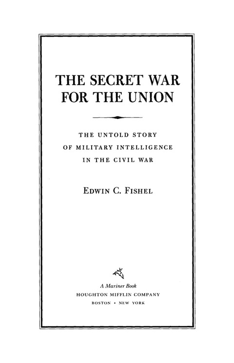Cover image for book The Secret War for the Union