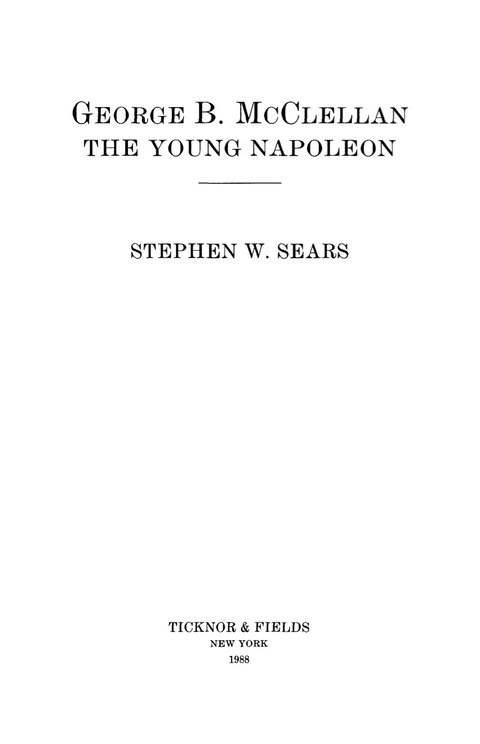 Cover image for book George B. McClellan