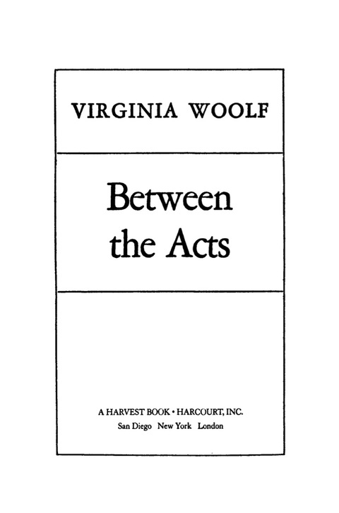 Cover image for book Between The Acts