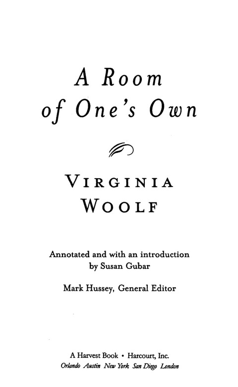 Cover image for book A Room Of One's Own (annotated)