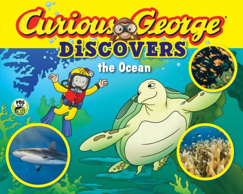 Cover image for book Curious George Discovers the Ocean (Multi-Touch Edition)