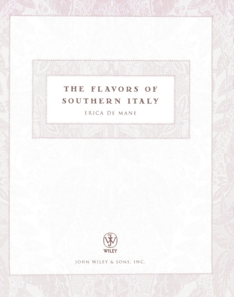 Cover image for book The Flavors Of Southern Italy