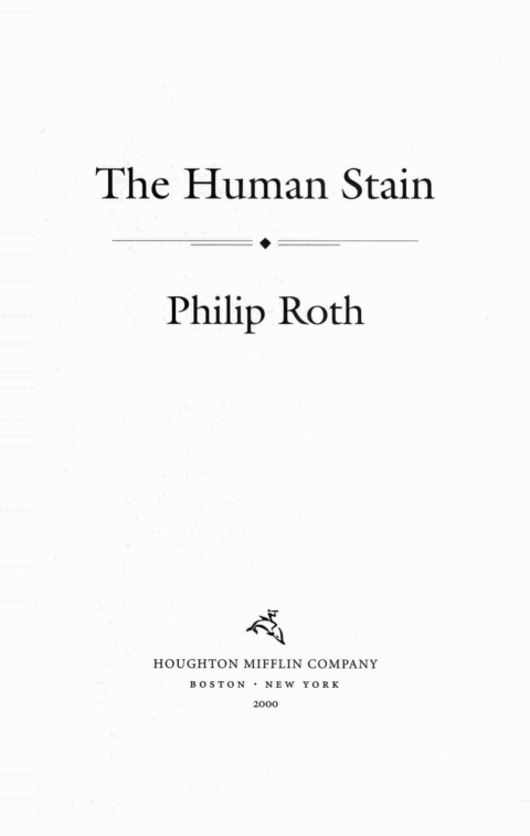 Cover image for book The Human Stain