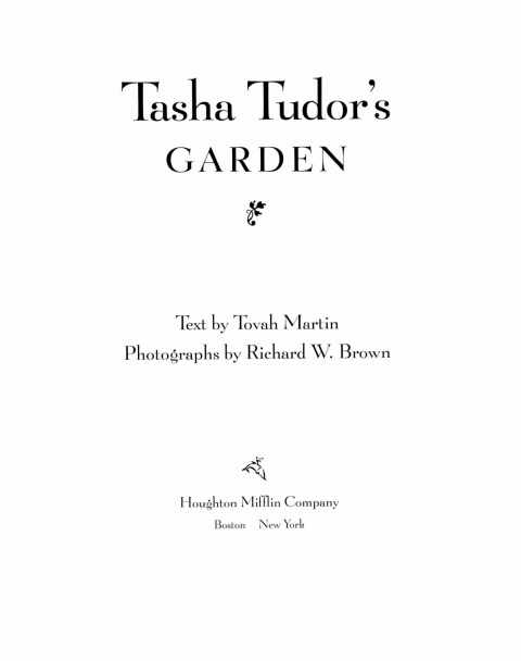 Cover image for book Tasha Tudor's Garden