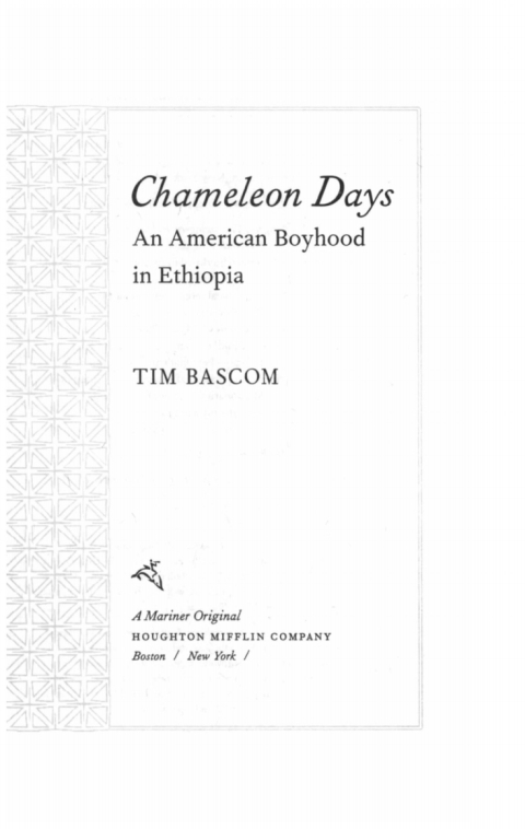 Cover image for book Chameleon Days