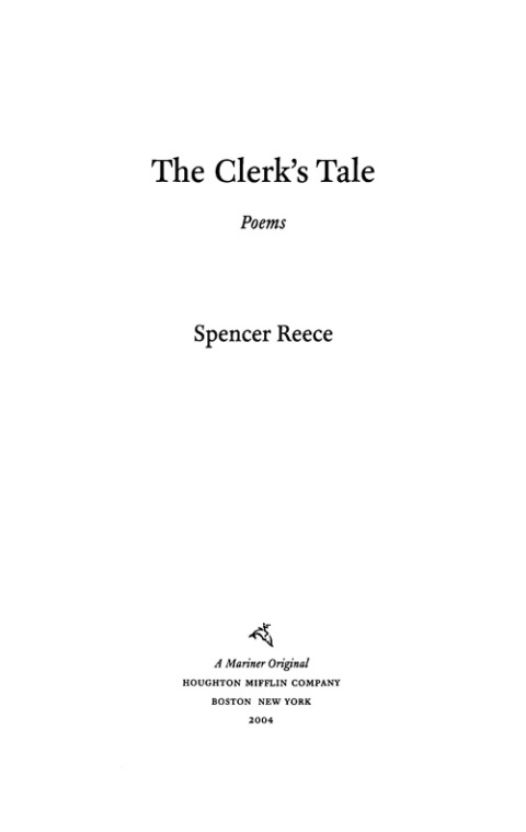 Cover image for book The Clerk's Tale