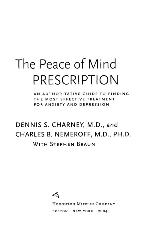 Cover image for book The Peace Of Mind Prescription