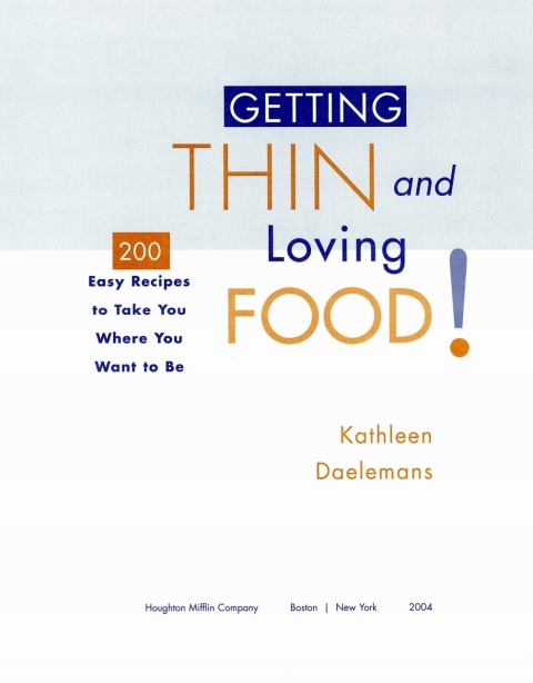 Cover image for book Getting Thin And Loving Food