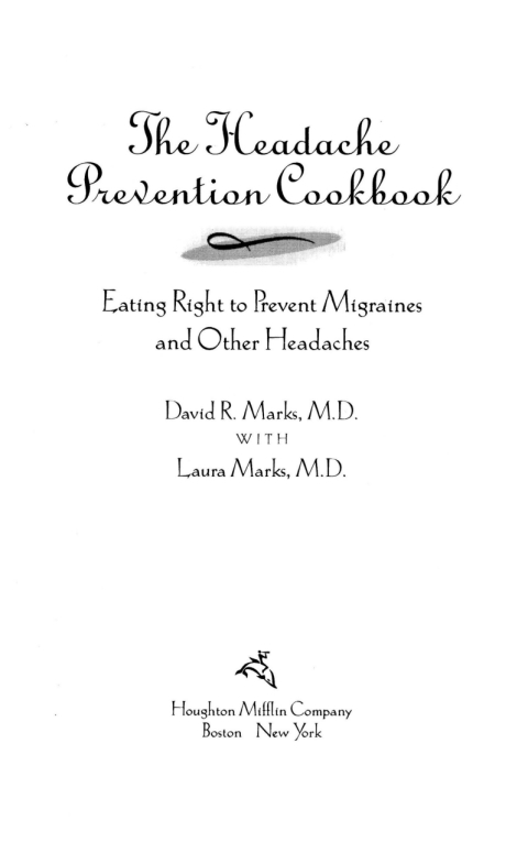 Cover image for book The Headache Prevention Cookbook