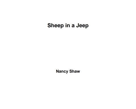 Cover image for book Sheep in a Jeep (Read-aloud)