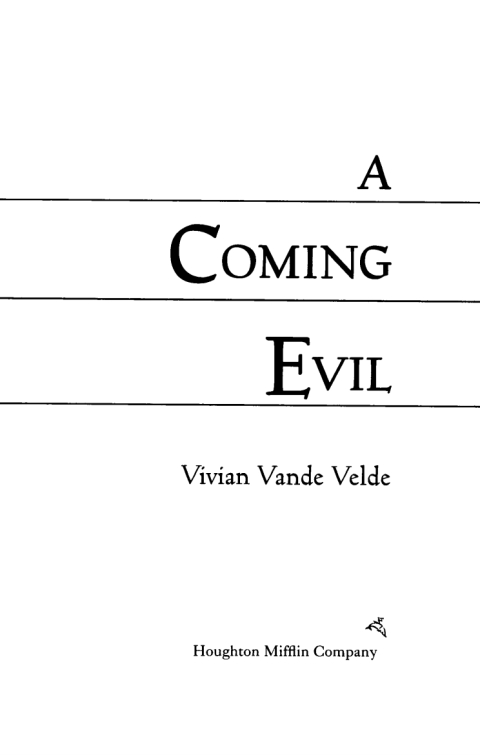 Cover image for book A Coming Evil