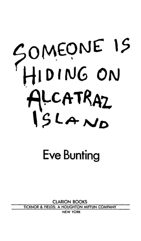 Cover image for book Someone Is Hiding on Alcatraz Island