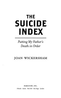 Cover image: The Suicide Index 9780547350745