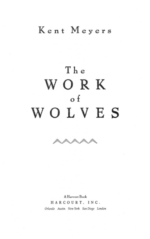 Cover image for book The Work of Wolves