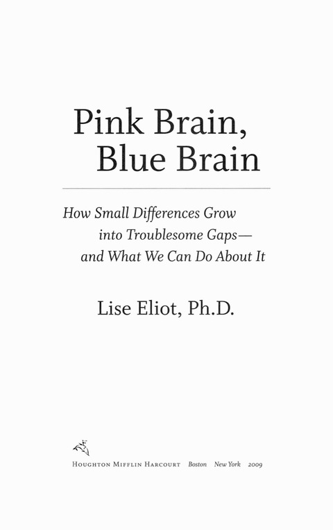 Cover image for book Pink Brain, Blue Brain