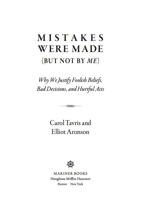 Cover image for book Mistakes Were Made (but Not By Me)
