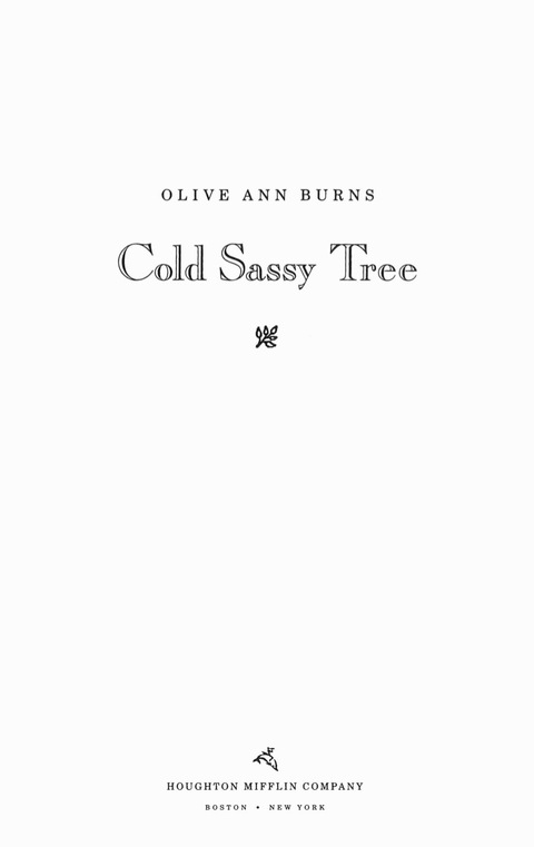 Cover image for book Cold Sassy Tree