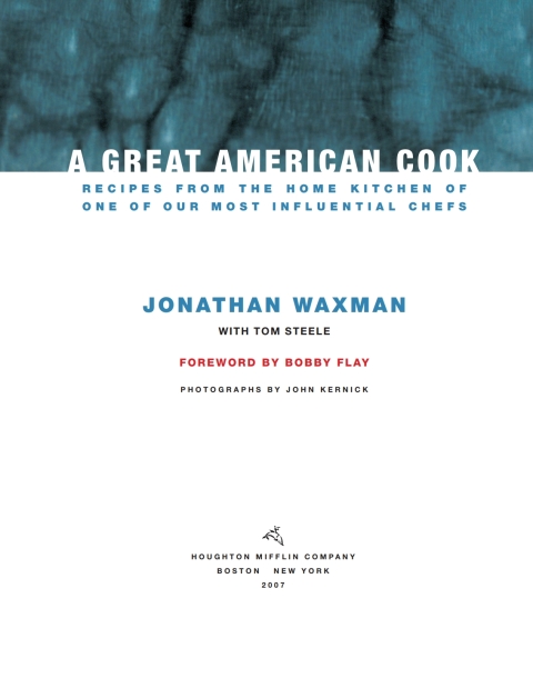 Cover image for book A Great American Cook