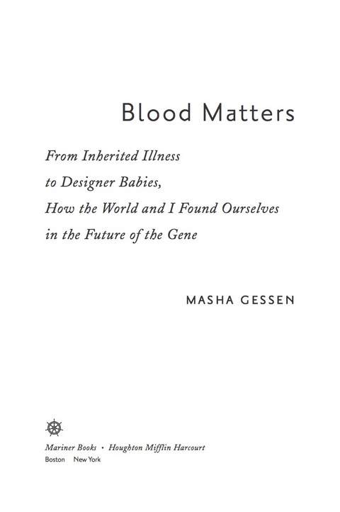 Cover image for book Blood Matters