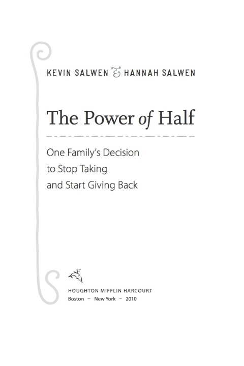 Cover image for book The Power of Half