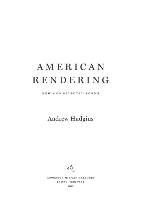 Cover image for book American Rendering