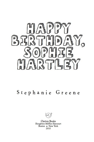 Happy Birthday, Sophie Hartley