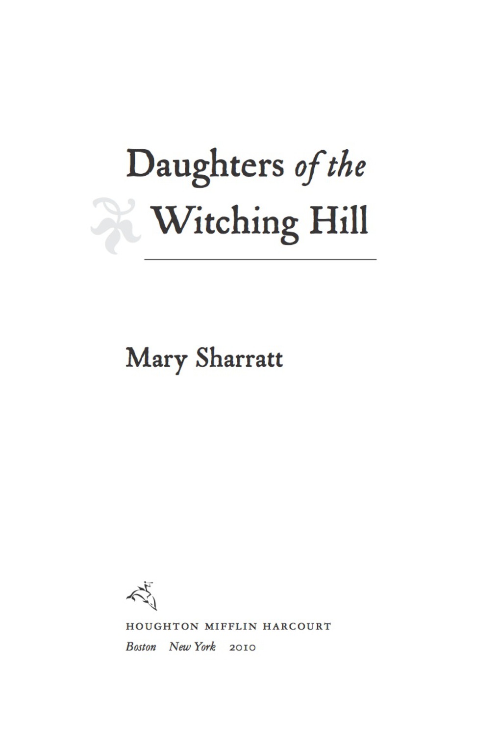Page Fidelity Daughters Of The Witching Hill; $6.65