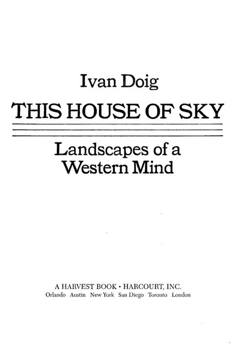 Cover image for book This House of Sky