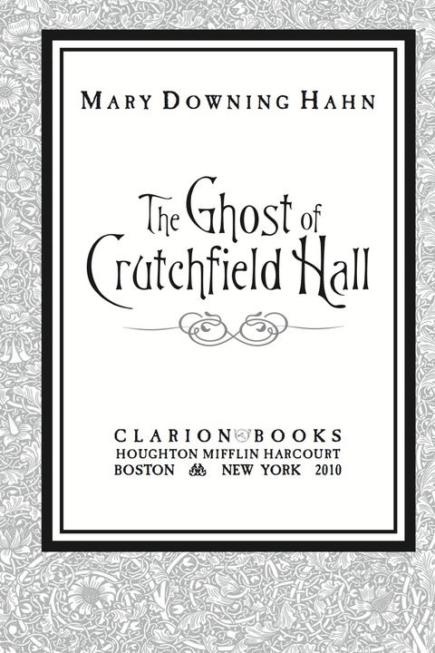 Cover image for book The Ghost of Crutchfield Hall