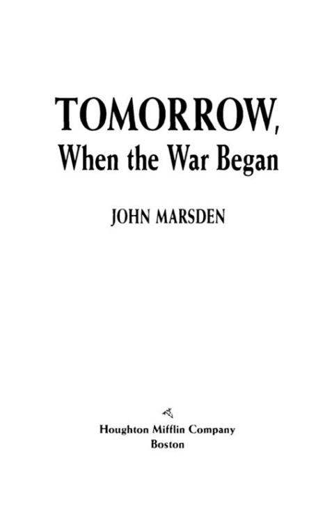 Cover image for book Tomorrow, When the War Began