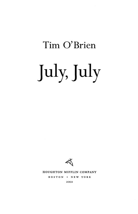 Cover image for book July, July