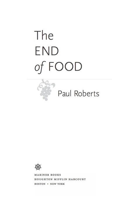 Cover image for book The End Of Food