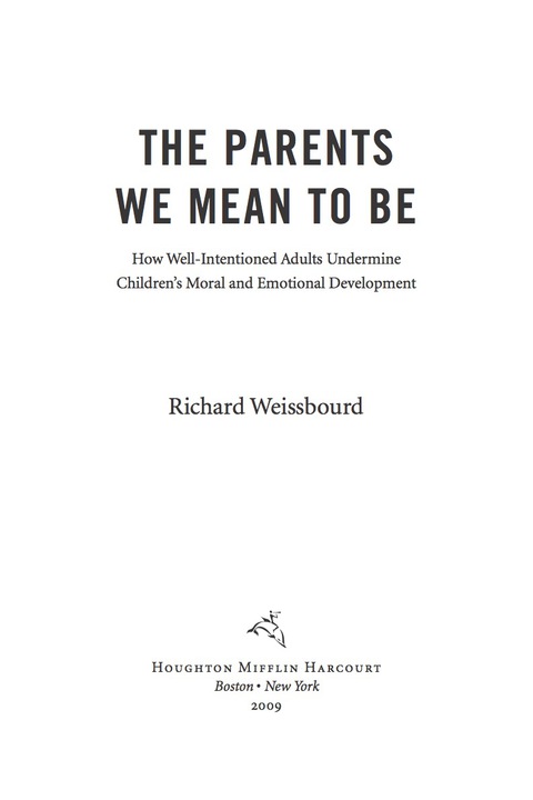 Cover image for book The Parents We Mean to Be