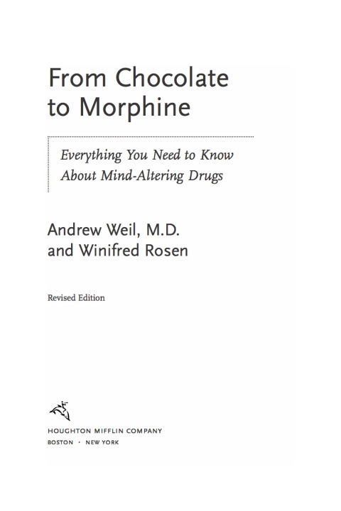 Cover image for book From Chocolate To Morphine