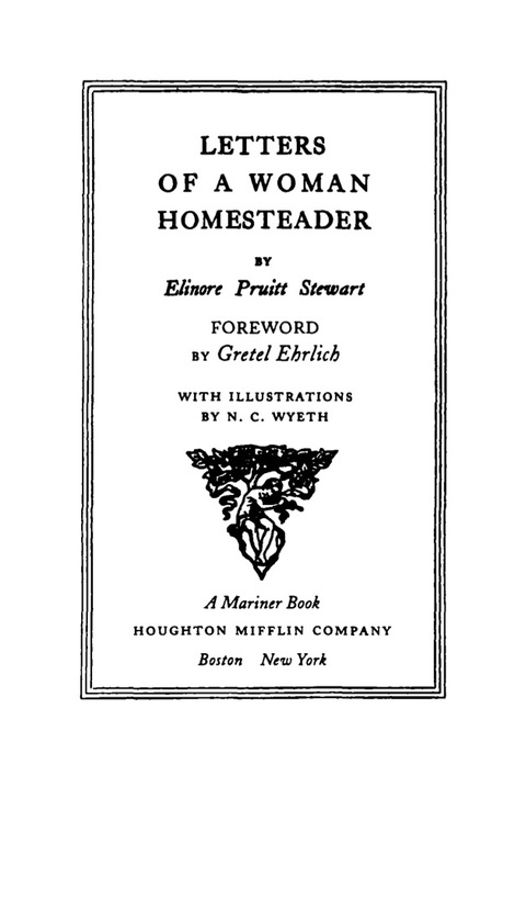 Cover image for book Letters Of A Woman Homesteader